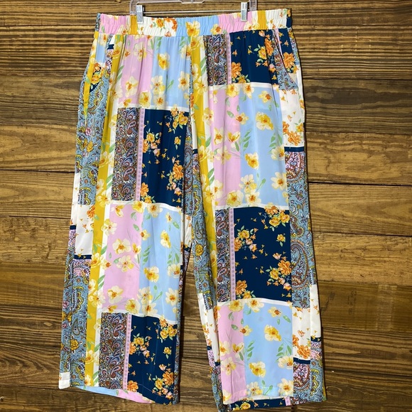 Cato Women's Clearwater Wide Leg Print Pants - Picture 7 of 12